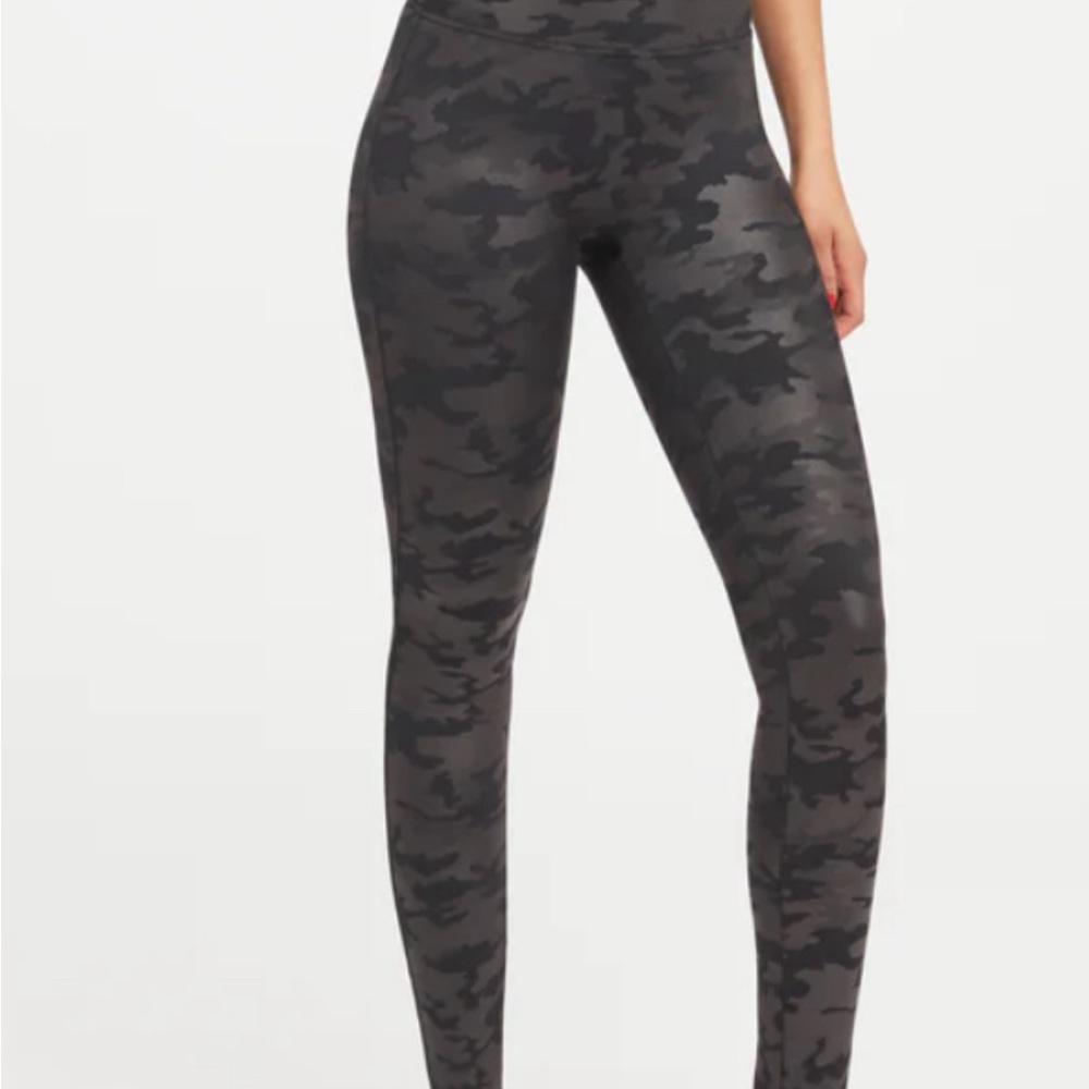 Spanx faux leather cano leggings